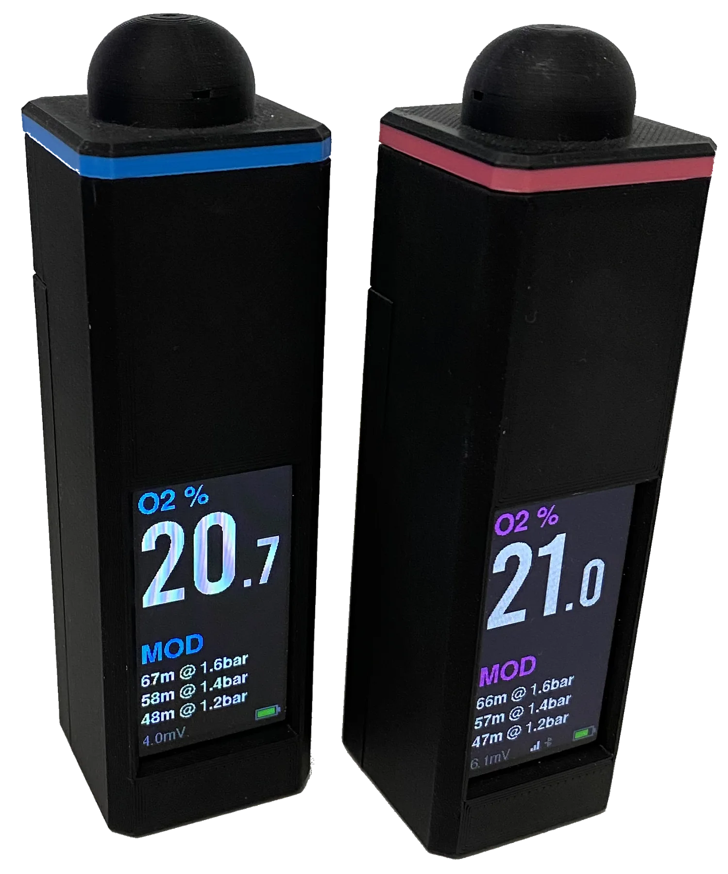 Nitrox analyser display close up